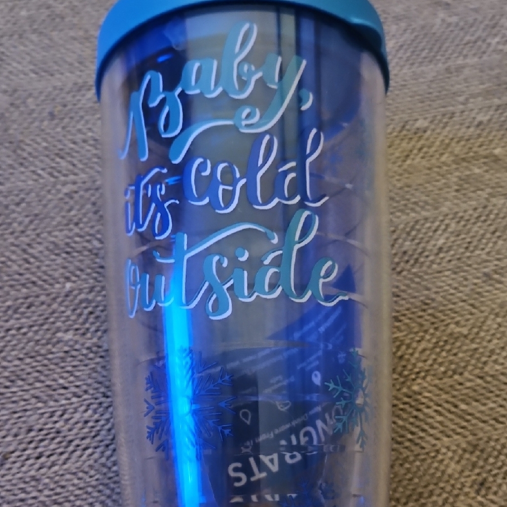 Tervis Blue Holiday Tumbler New